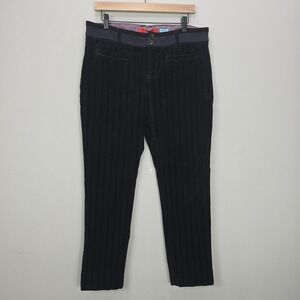 Cartonnier Anthro Corduroy Cropped Pants,‎ Womens Size 12, Striped, Ankle Length